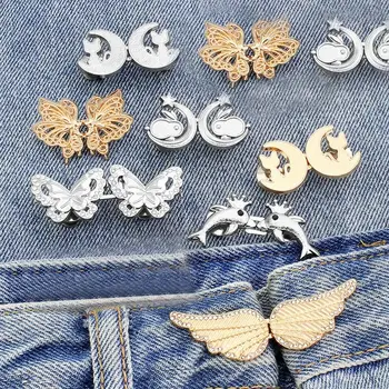 Kleidung Zubehör Taille Schließen Taste Metall Pins Abnehmbare Straffen Taille Taste Einstellbar Jeans