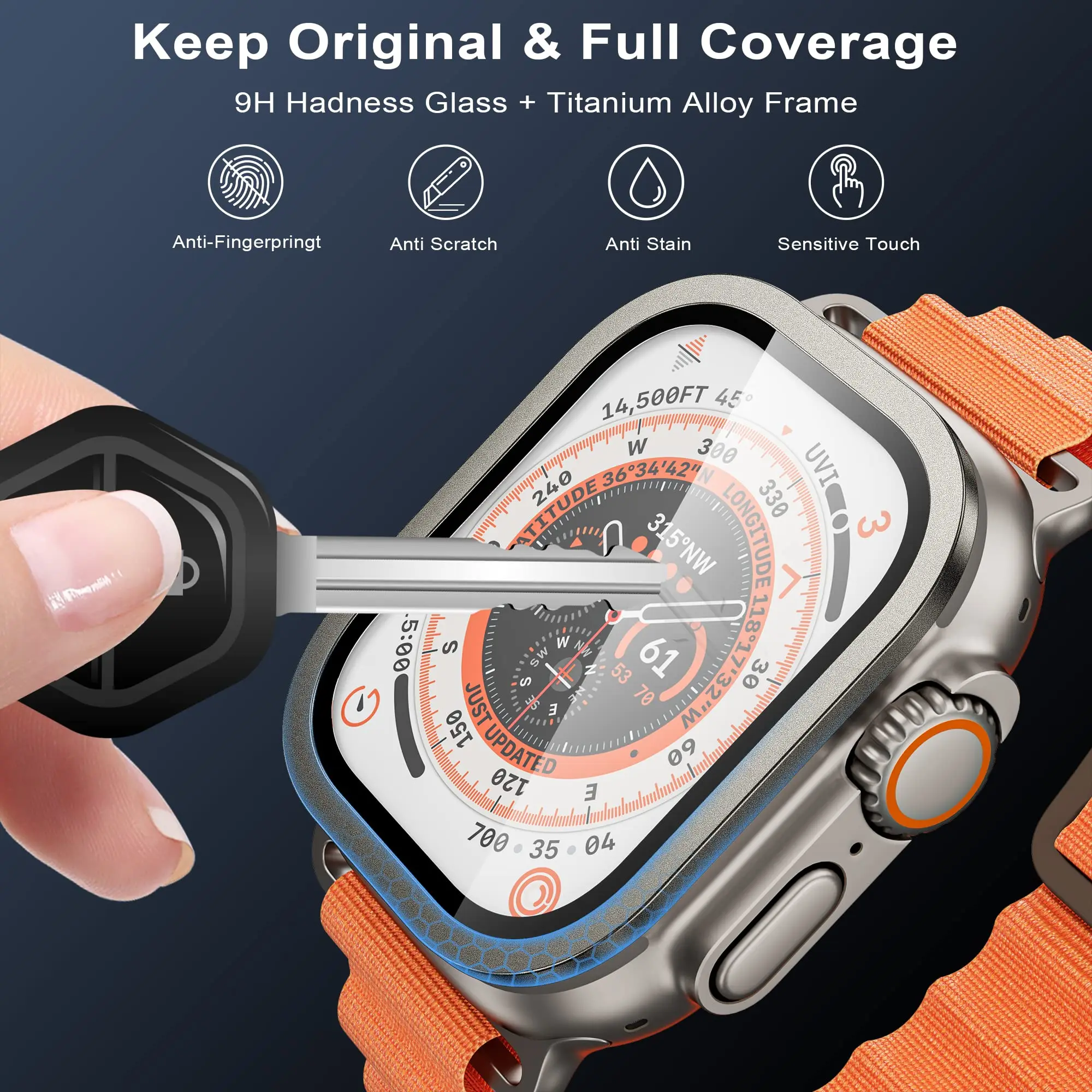 Gehärtetes Glas für Apple Watch Ultra 3 2 49 mm – Bild 2