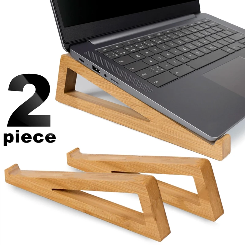 Holz-Desktop-Laptop-Ständer, Kühlpad, ergonomisches