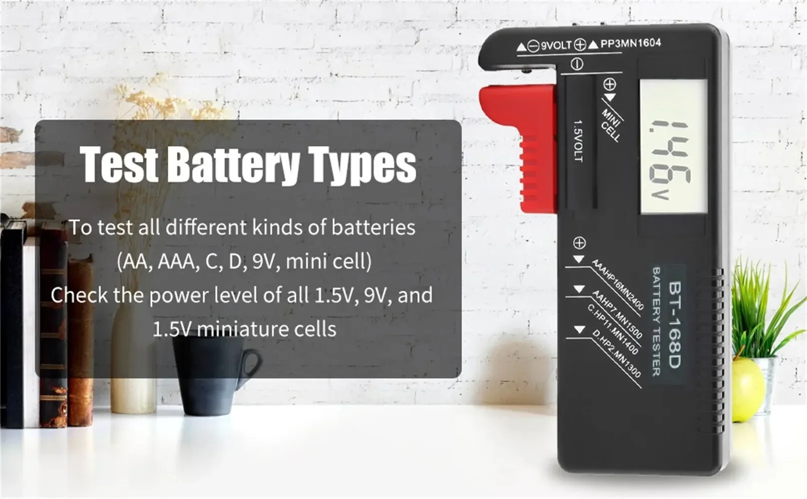 Batterietester digital für AA, AAA, 9 V und Knopfzellen – Bild 4