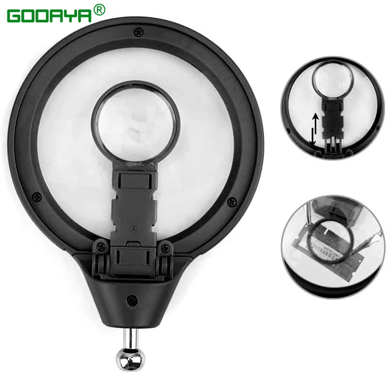 Schweißen Lupe LED Licht Hilfs Clip Lupe Lupe 3 In 1 Hand – Bild 6