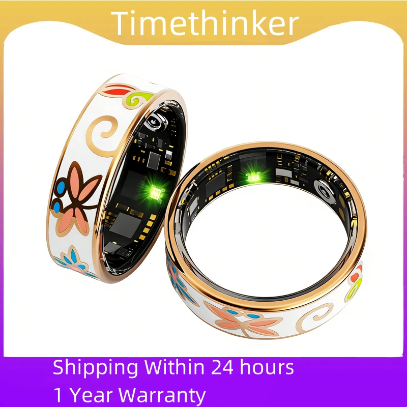 R18 Smart Ring Farbe Emails Frauen Weibliche Edelstahl