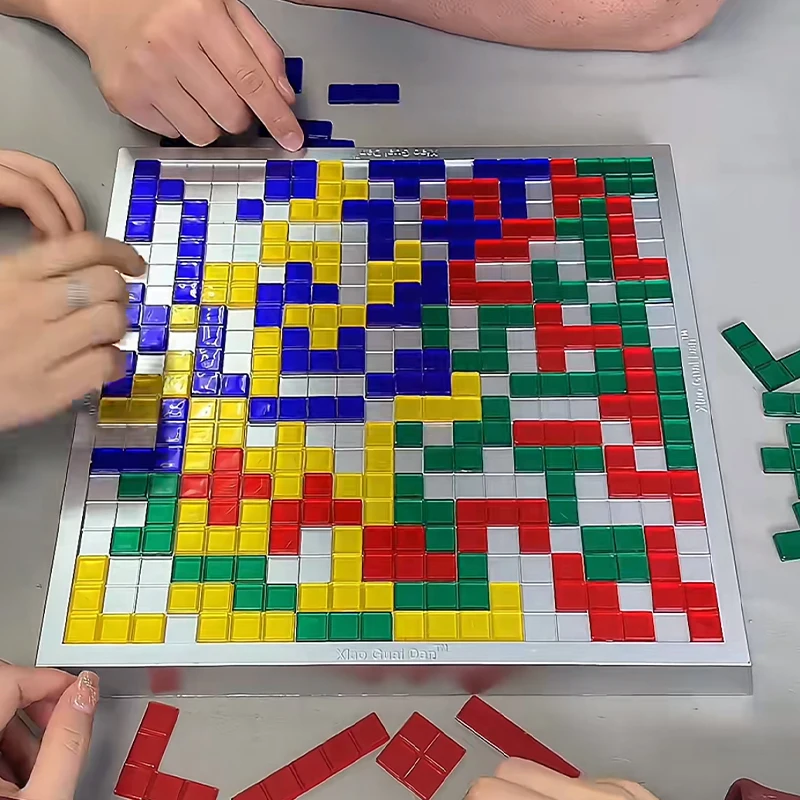 Kinder Strategie Brettspiel Lernspielzeug Farbige Quadrate