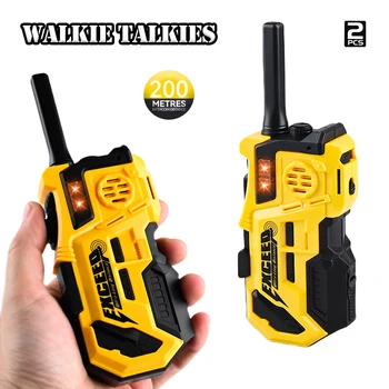 Walkie-Talkies, 2 Stück Langstrecken-Talkies, Spielzeug für Kinder, Kanäle, 2-Wege-Radio-Spielzeug mit Licht