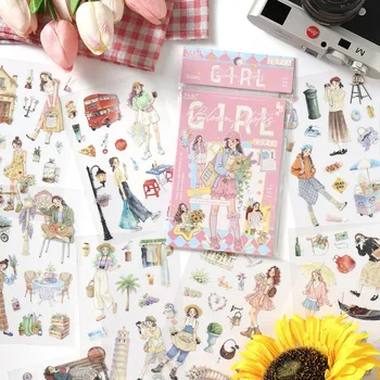 Ästhetische Scrapbook-Aufkleber, Dekorationsaufkleber für Scrapbooking, Bastelarbeiten (20 Stück)