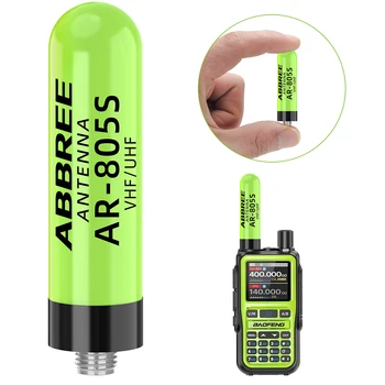 ABBREE AR-805S Mini-Antenne Walkie Talkie SMA-Buchse UHF VHF Dual Band High Gain für Baofeng UV-5R Mini UV-21