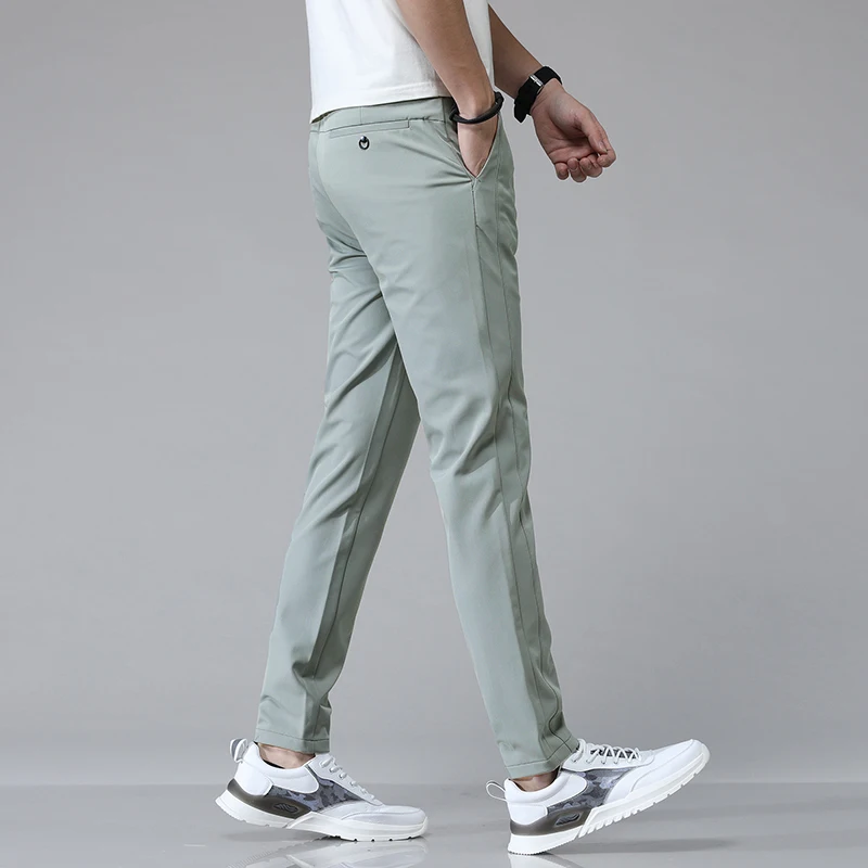 5 farben Frühling Sommer Ultra-dünne männer Stretch Dünne – Bild 5