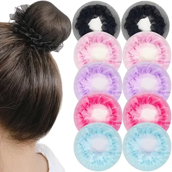 Schöne Dutt Abdeckung Snood Frauen Haarnetz Ballett Tanz Skating Häkeln Fanchon Strass Styling Kopfbedeckung