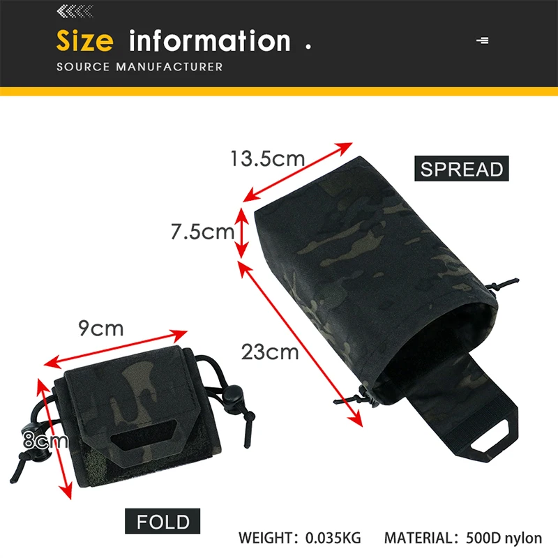 Molle Dump Pouch Mini Faltbare Recycling-Tasche Molle – Bild 5