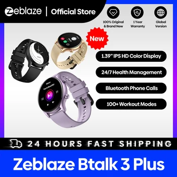 Zeblaze btalk 3 plus Sprach anruf Smartwatch 1.39 ''große HD-Farbdisplay Fitness Tracking Smartwatch