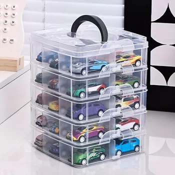 Transparente und minimalistische Spielzeug-Aufbewahrungsbox, staub- und feuchtigkeitsbeständig, Schmuck