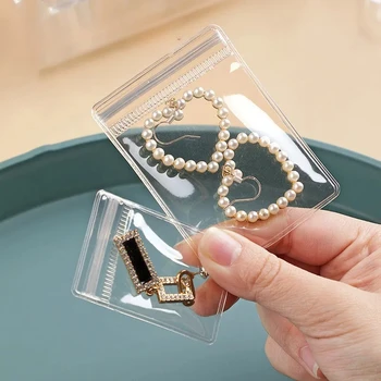 Verdickte Druckverschlussbeutel, transparente PVC-Schmuckbeutel, Anti-Oxidations-Aufbewahrungstasche