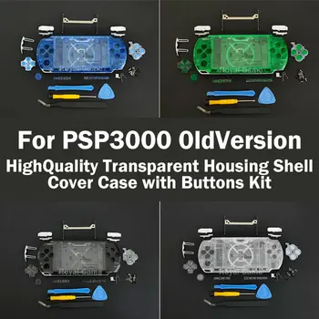 PSP3000 Ersatzgehäuse Transparente Gehäuseabdeckung, DIY-Reparaturteile, Konsolengehäuse-Ersatzkit