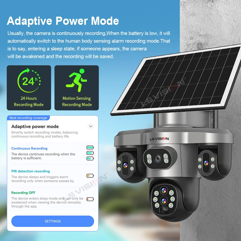 LS VISION 10-fach Optischer Zoom 20MP 4G/WLAN Solarkamera für – Bild 6