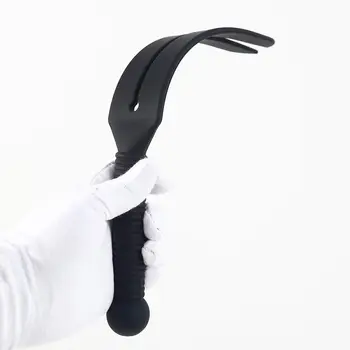Pferdepaddel Tragbare Silikon-Reitgerte 38cm mit Griff für Reitsport-Training und Rennen