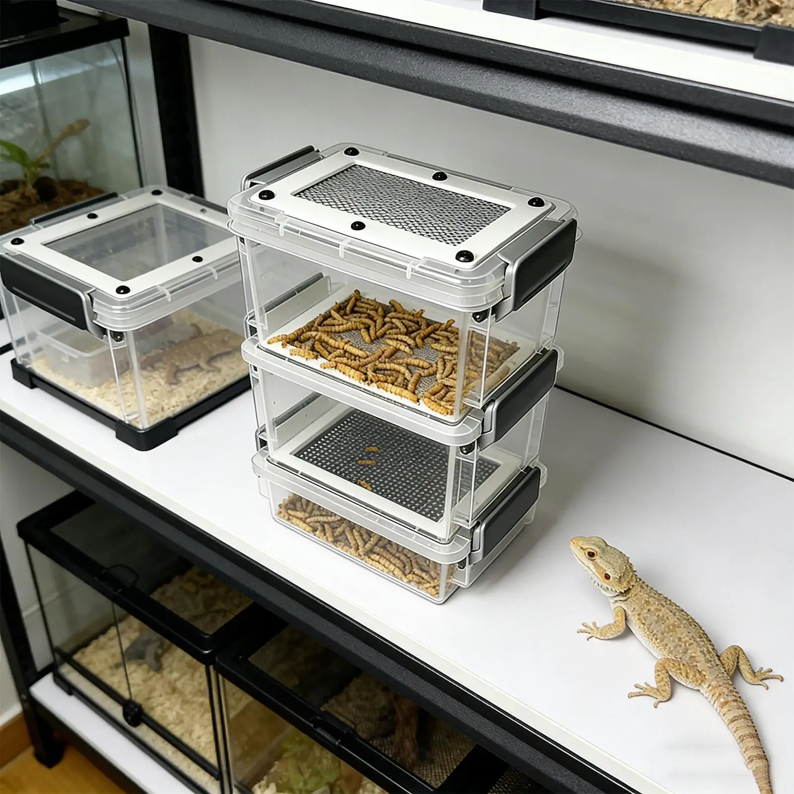 Reptilien-Fütterungsbox Transparente – Bild 2