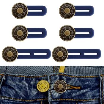 Jeans-Knopfverlängerer Universeller Hosenverlängerer-Knopf für Damen und Herren Verstellbarer Elastischer