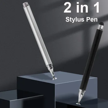 Universeller Tablet-Stift, Bildschirm-Touch-Stift, 2-in-1-Stylus-Stift für iPhone, iPad, Tablet, kapazitiver