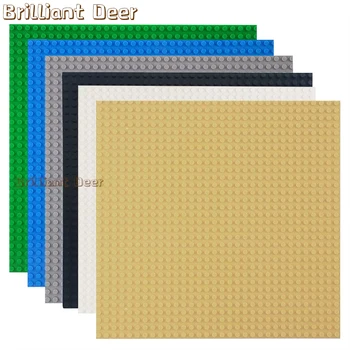 32x32 32x16 Punkte Klassische Bausteine Grundplatte MOC DIY Kleine Größe Ziegel Grundplatte Teile für Stadt