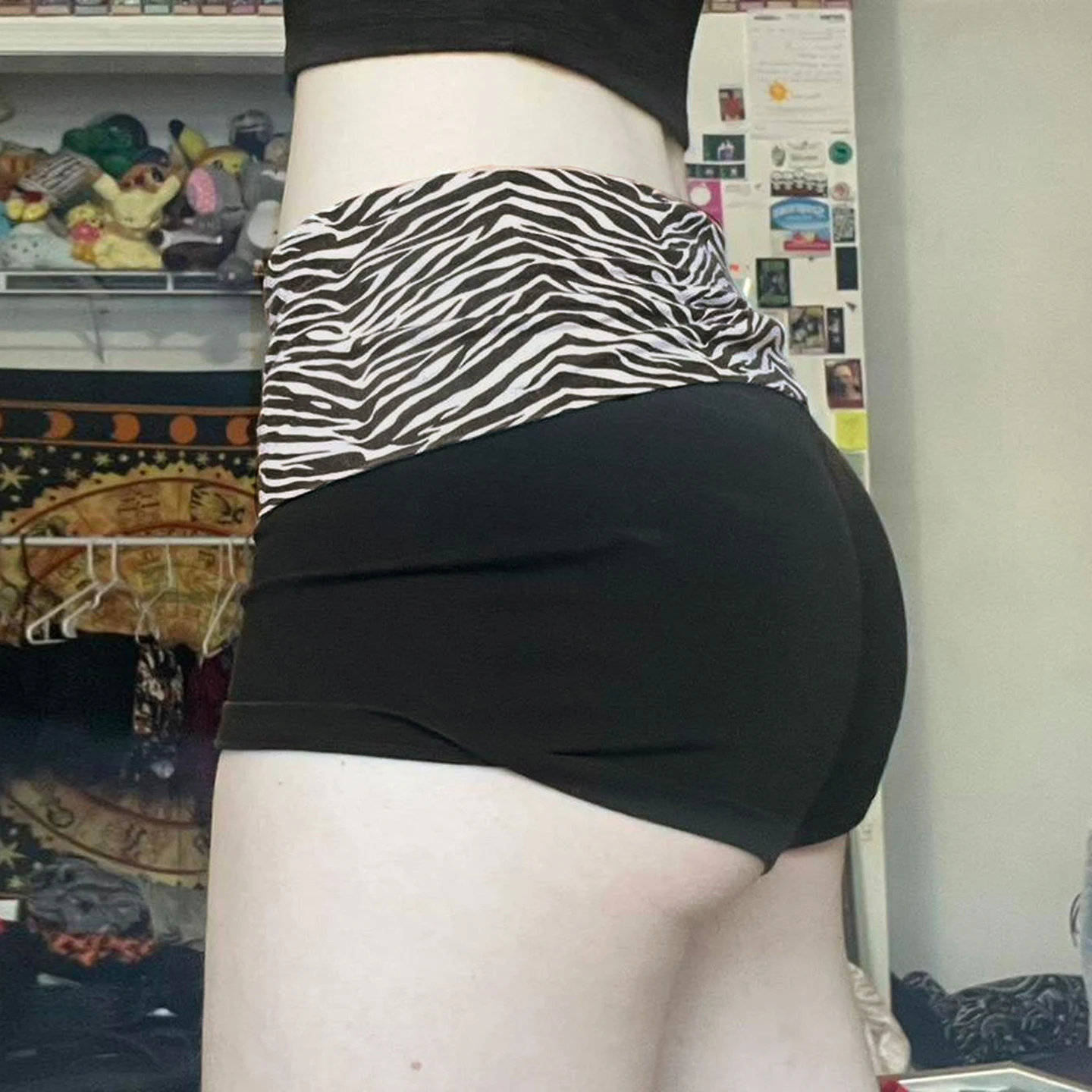 SUCHCUTE Casual Zebra-Print Elastische Shorts Weibliche Dünne – Bild 2