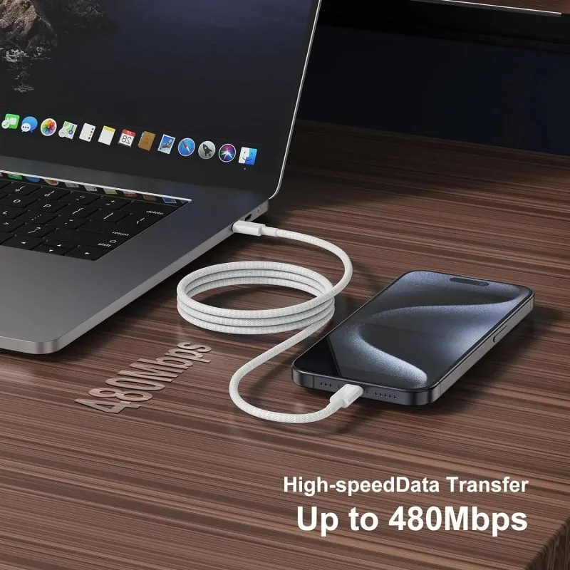 USB-C auf USB-C Kabel 100 W, Schnellladen, 3er-Set – Bild 6