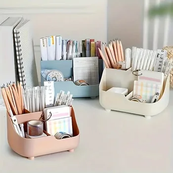 Schreibtisch-Aufbewahrungsbox mit großer Kapazität, Schreibtisch-Organizer mit fünf Fächern, Halter