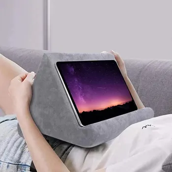 Xnyocn Tablet-Ständer, multifunktionaler Schwamm-Kissenständer für IPad, Samsung, Huawei, Tab, Lesehalter