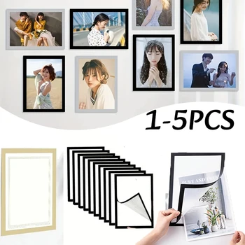 Magnetischer Wandrahmen A4/A6 Selbstklebend Ohne Bohren Displayrahmen Wandposterrahmen