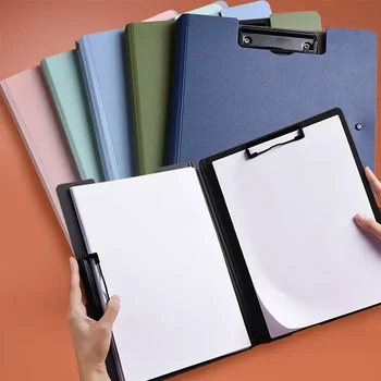 A4 Datei Ordner Zwischenablage Schreibblock Memo Clip Board Doppel Clips Organizer Schule Büro Schreibwaren