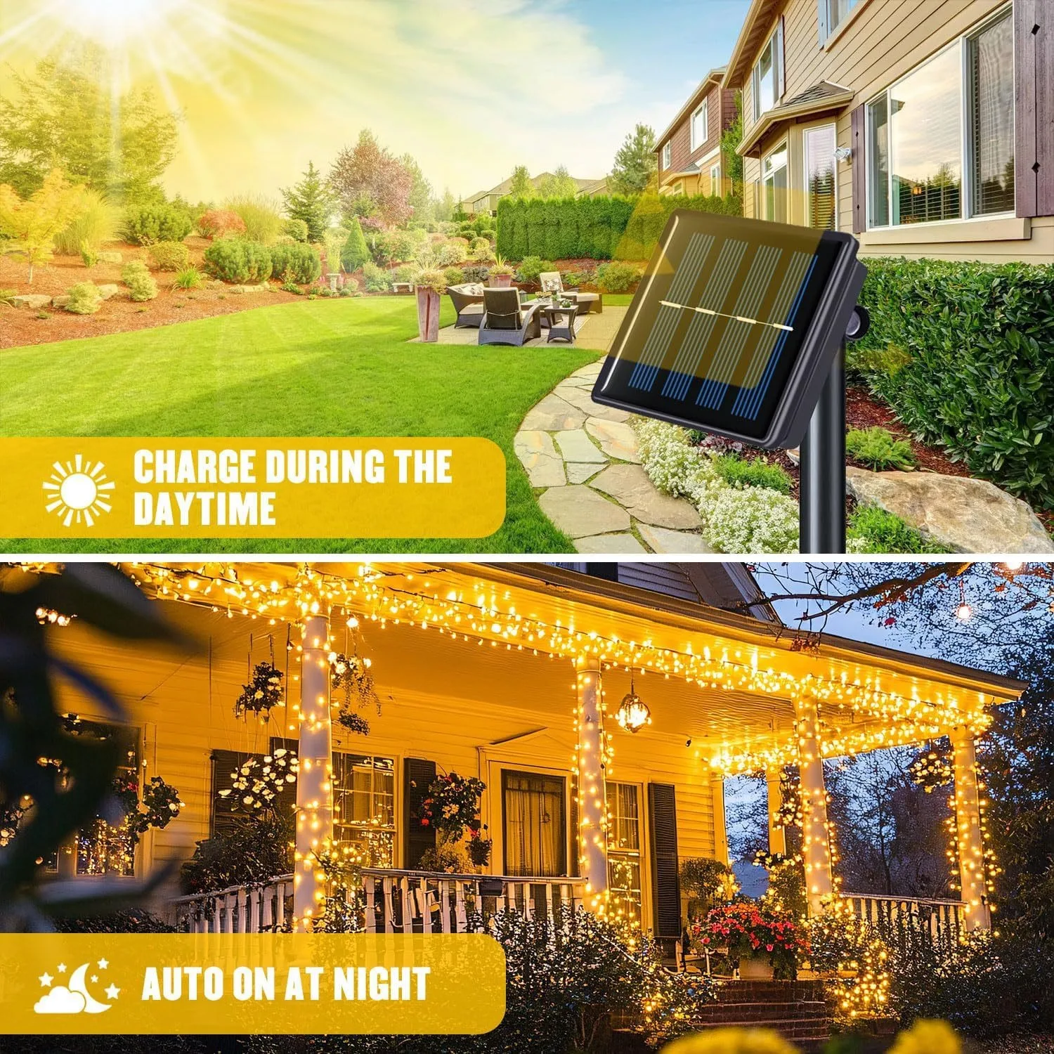 Solar-LED-Lichterkette für den Außenbereich – Bild 4