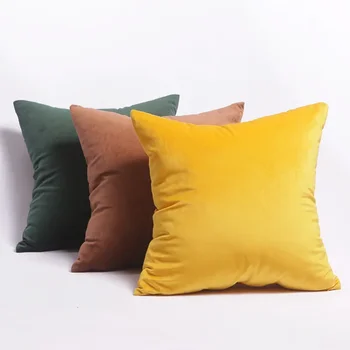 Samt-Kissenbezug, weicher Kissenbezug, 45 x 45 cm, Kissenbezug für Wohnzimmer, Sofa, Dekoration, nordische