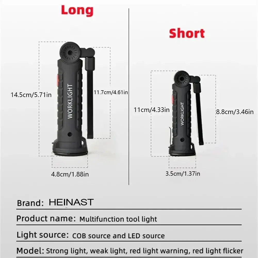 1pc COB LED Arbeit Licht Dimmbare USB Aufladbare LED – Bild 5