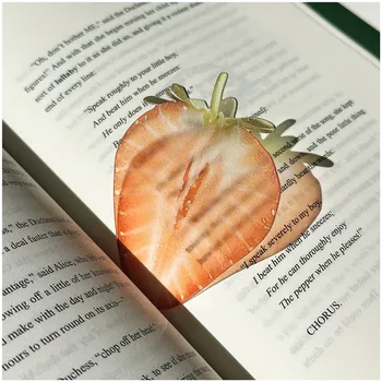 Neues, zartes Apfel-Lesezeichen, transparentes, einzigartiges Trauben-Tomaten-Lesezeichen