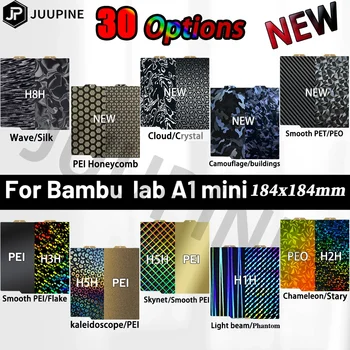 A1 Mini-Bauplatte Juupine für Bambu Lab 184 x 184 Pey Magnetbett PEO-Blatt H1H-Platte Federstahlblech