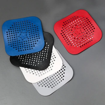 Bodenablauf Haar Catcher Dusche Anti-blocking Deodorant Stopper Silikon Pad Waschbecken Stecker Filter