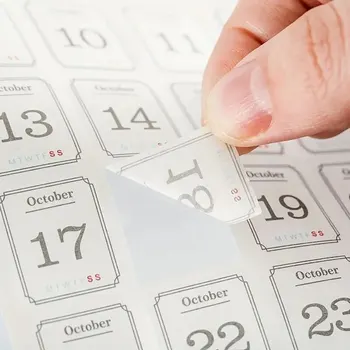 Paket 365 Tage Kalender Dekorative Aufkleber Scrapbooking Diy Label Tagebuch Schreibwaren Album (12 Stück)