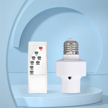 2026 Heißer Infrarot-Fernbedienungs-Smart-LED-Lampensockel E27 AC85-265V Universal-Fassung mit Timer