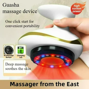 Elektrisches Gua Sha Board Schönheitsgerät Massagegerät, Elektrische Meridian-Bürste für den Heimgebrauch