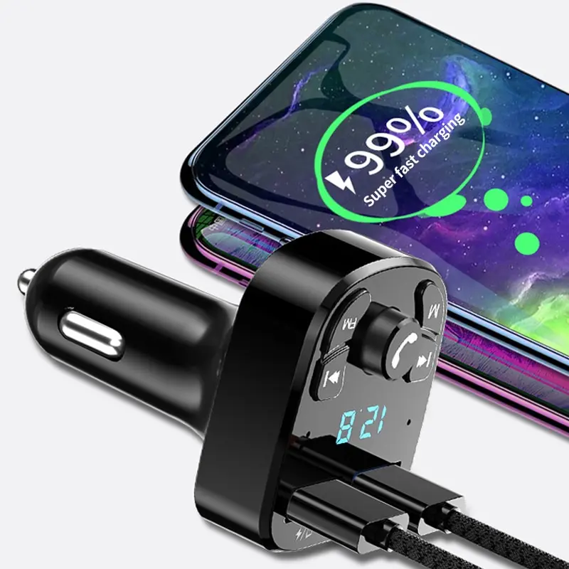 Bluetooth 5.0 FM-Transmitter mit MP3-Player und 2× – Bild 5
