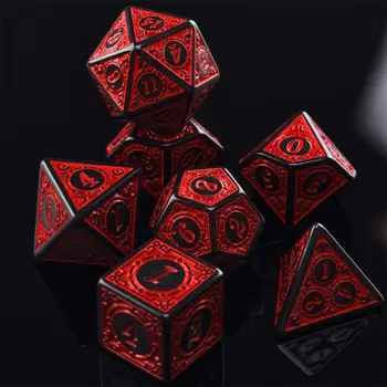 Würfelset D4 D6 D8 D10 7-Die für TRPG DND Würfelset Glitzer Iidescent Polyhedral Acryl Board Card Math Game