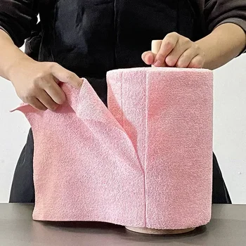 Wiederverwendbare Reinigungstücher für den Haushalt, Küchentuch, Mikrofaser-Handtuchrollen, Geschirrlappen
