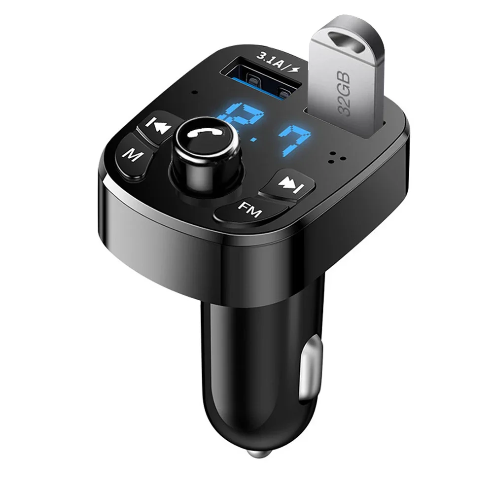 Bluetooth 5.0 FM-Transmitter mit MP3, Freisprechen und 2× USB – Bild 4