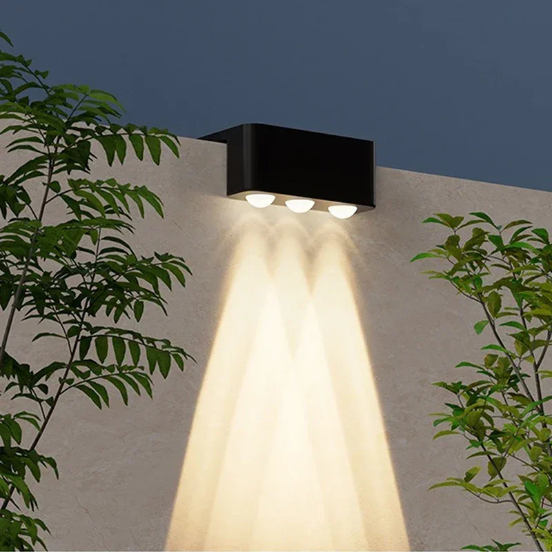 1/2/4PCS Solar Wand Lichter Im Freien Wasserdichte Garten