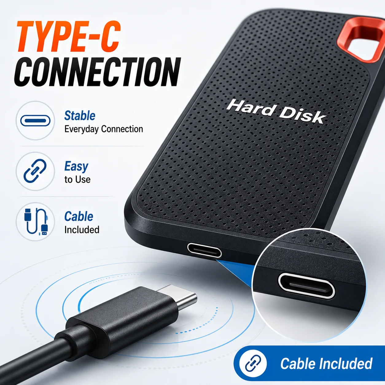2TB Tragbare SSD 1TB Externe Festplatte USB Typ-C Schneller – Bild 5