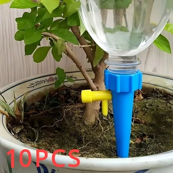 Blume einstellbare automatische Tropf bewässerungs anlage Bewässerungs system Home Balkon (10 Stück)
