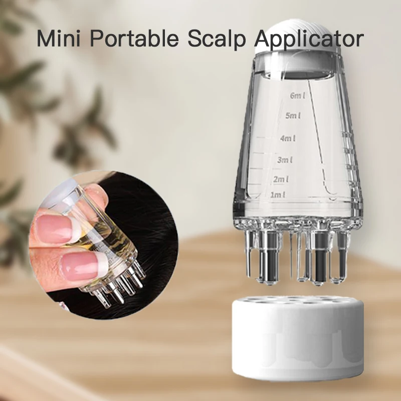 Mini Tragbare Kopfhaut Applikator Flüssigkeit Kamm Haar
