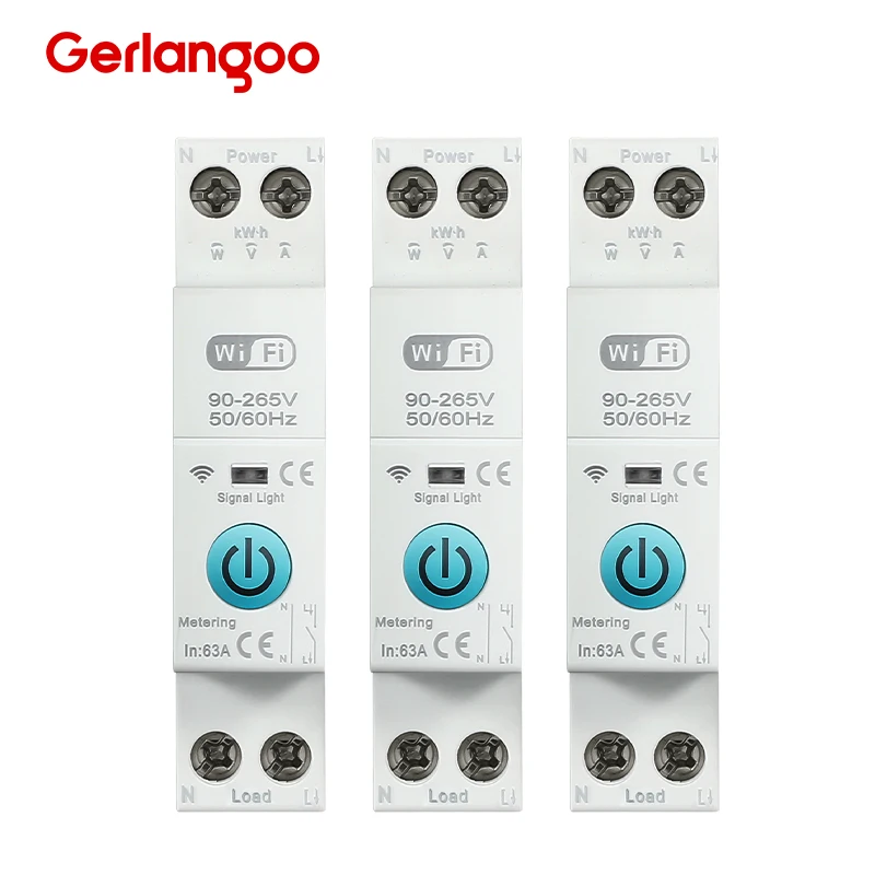 Tuya WiFi Smart Circuit Breaker MCB 1P + N 63A Timer Power – Bild 3