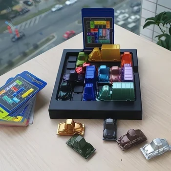 Kinder Puzzle Verkehr Rush Stunde Spiel, Racing Rush Stunde Auto Huarong Straße Logisches Denken Desktop-Spiel