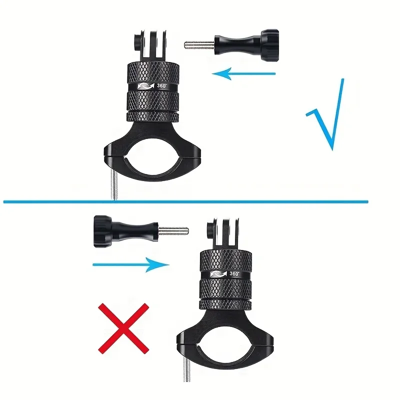 Fahrradlenkerhalterung aus Aluminiumlegierung für Gopro Hero – Bild 3