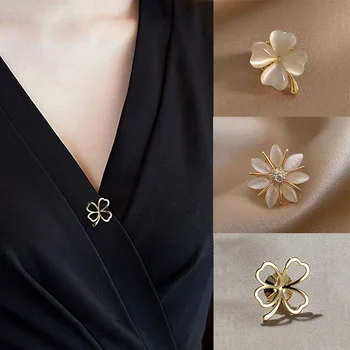 Mode Brosche Set Blume Bogen Broschen für Frauen Metall Anti-glare Revers Pin Feste Kleidung Pins Pullover